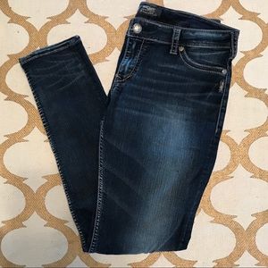 Silver Skinny Jeans 34w/33L